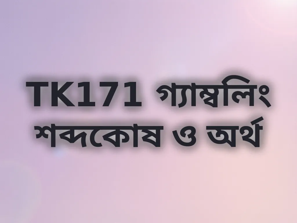 TK171 গ্যাম্বলিং শব্দকোষ ও অর্থ